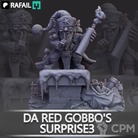 Описание картинки Da Red Gobbo's Surprise от Naggaroth Night по цене 600руб | Свободный Рынок Миниатюр - СРМ