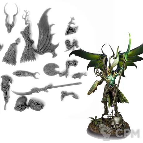 Описание картинки Druanti the Arch-Revenant от LooneShroomFoundry по цене 400руб | Свободный Рынок Миниатюр - СРМ