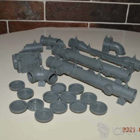 Описание картинки Promethium relay pipes от  по цене 100руб | Свободный Рынок Миниатюр - СРМ