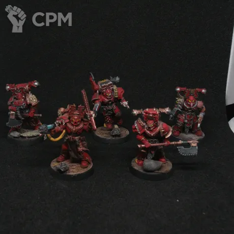 Описание картинки Khorne Berzerkers от SWT по цене 3 000руб | Свободный Рынок Миниатюр - СРМ