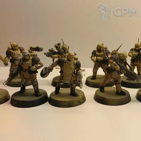 Описание картинки KASRKIN cadian shock troops от Rayadarian по цене 1 500руб | Свободный Рынок Миниатюр - СРМ
