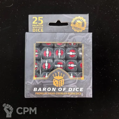 Описание картинки Набор кубов Baron Of Dice: Necromancer Dice от Akella по цене 5 500руб | Свободный Рынок Миниатюр - СРМ