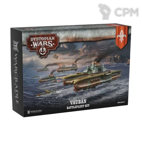 Описание картинки Dystopian Wars: Vauban Battlefleet Set (предзаказ) от Mini Wargame по цене 11 950руб | Свободный Рынок Миниатюр - СРМ
