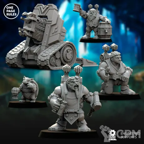 Описание картинки Dwarf Guild - Artillery OPR от Laboratory of Chaos по цене 550руб | Свободный Рынок Миниатюр - СРМ