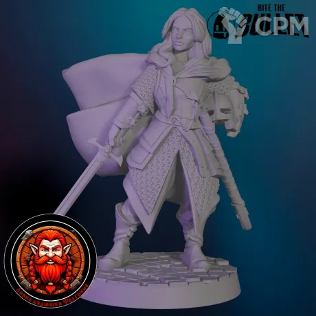 Описание картинки Елена, Дева-воительница от Falgrim's_shop по цене 420руб | Свободный Рынок Миниатюр - СРМ