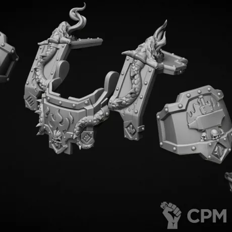 Описание картинки Броня "Loculo" тип Magma от Bazilevs по цене 845руб | Свободный Рынок Миниатюр - СРМ