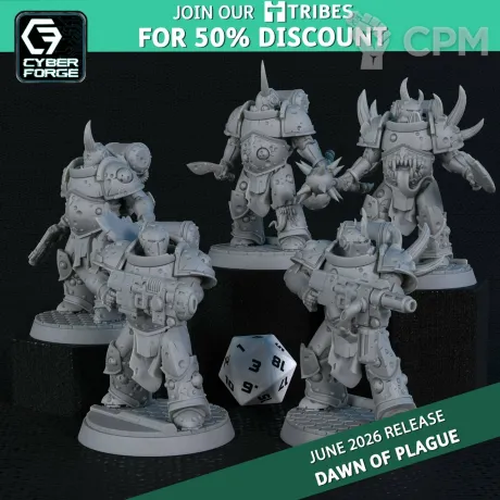 Описание картинки Fetid Legionnaires 1 от 3DPrintClub по цене 140руб | Свободный Рынок Миниатюр - СРМ