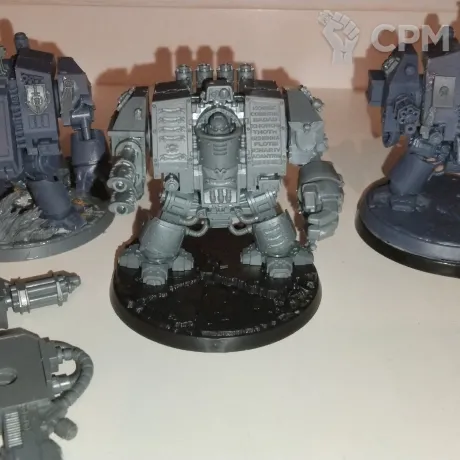 Описание картинки Space Marine Venerable Dreadnought 3штуке 1 оригинал, и бонусом два печатных от User37833 по цене 1 000руб | Свободный Рынок Миниатюр - СРМ