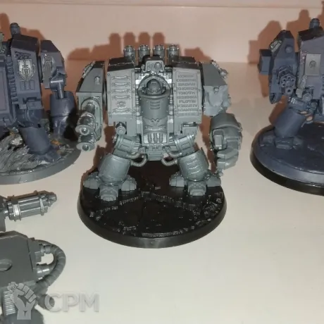 Описание картинки Space Marine Venerable Dreadnought 3штуке 1 оригинал, и бонусом два печатных от User37833 по цене 1 000руб | Свободный Рынок Миниатюр - СРМ
