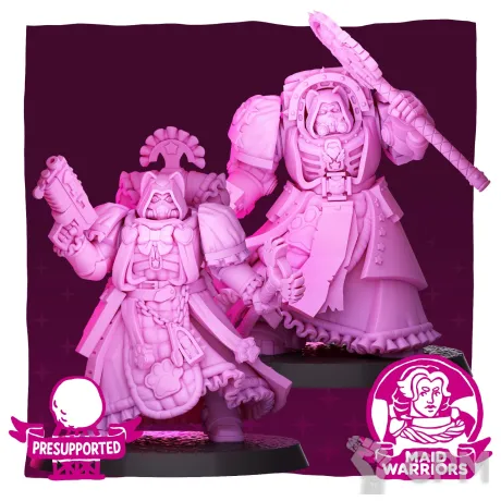 Описание картинки Maidwarriors Army Priest от AxeL's Forge по цене 200руб | Свободный Рынок Миниатюр - СРМ
