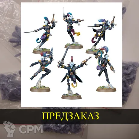 Описание картинки Eldar Harlequin Troupe от White Rhino по цене 699руб | Свободный Рынок Миниатюр - СРМ