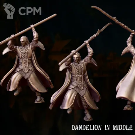 Описание картинки Elven King jump от Brutality по цене 200руб | Свободный Рынок Миниатюр - СРМ