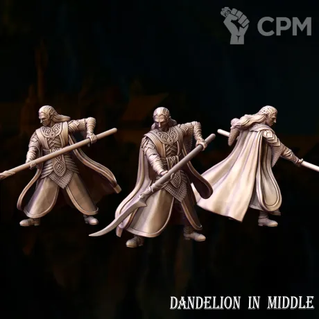 Описание картинки Elven King on foot fighting от Brutality по цене 200руб | Свободный Рынок Миниатюр - СРМ