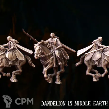 Описание картинки Elven King on horse от Brutality по цене 550руб | Свободный Рынок Миниатюр - СРМ