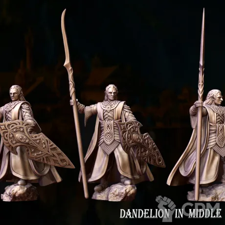 Описание картинки Elven King on rock от Brutality по цене 200руб | Свободный Рынок Миниатюр - СРМ