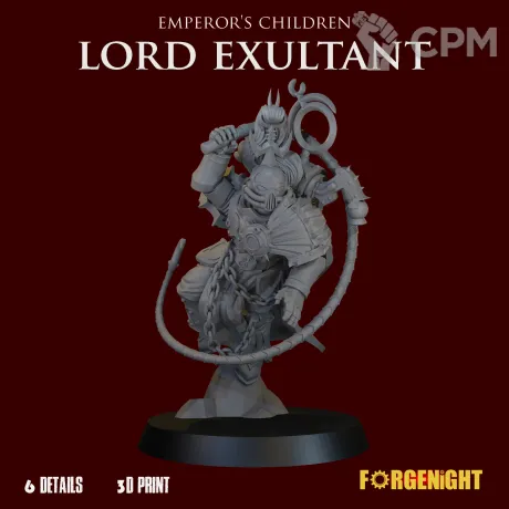 Описание картинки Emperor's Children Lord Exultant от ForgeNight по цене 550руб | Свободный Рынок Миниатюр - СРМ
