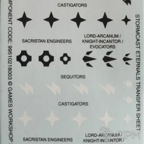 Описание картинки Stormcast Eternals Transfer Sheet 2 Decals от Black Legion Hall по цене 55руб | Свободный Рынок Миниатюр - СРМ