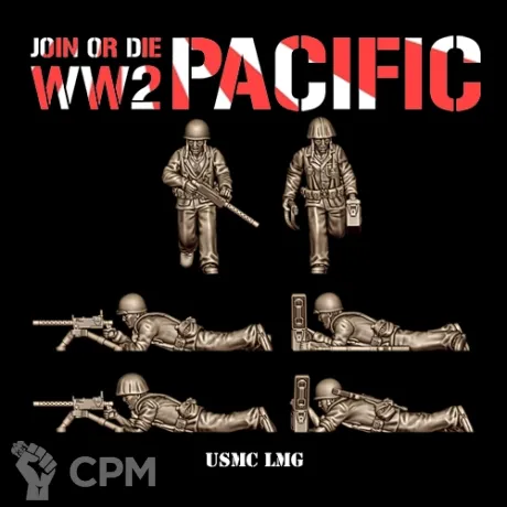 Описание картинки USMC LMG от 3DPrintClub по цене 300руб | Свободный Рынок Миниатюр - СРМ