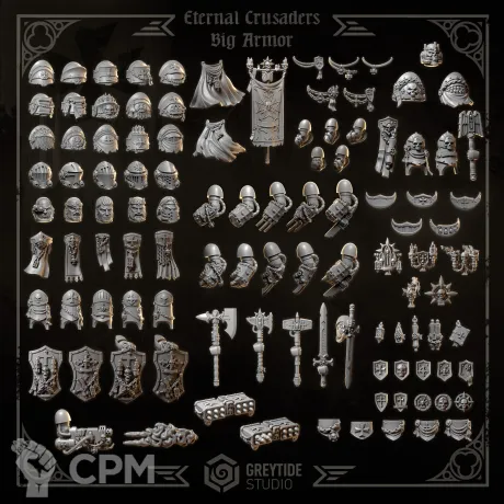 Описание картинки Black Templars upgrade pack от Destr по цене 2 000руб | Свободный Рынок Миниатюр - СРМ