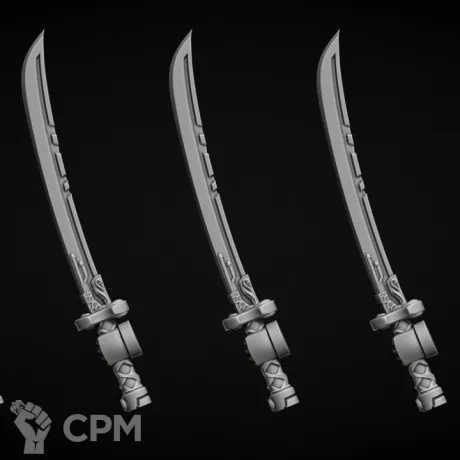 Описание картинки оружие тип Katana (левая рука) от Bazilevs по цене 497руб | Свободный Рынок Миниатюр - СРМ