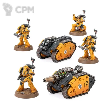 Описание картинки RAPIER QUAD HEAVY BOLTERS AND GRAVITON CANNON BATTERY от TPC по цене 2 570руб | Свободный Рынок Миниатюр - СРМ