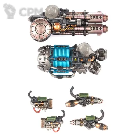 Описание картинки SATURNINE DREADNOUGHT WEAPONS – CHIRON CONFIGURATION от TPC по цене 1 280руб | Свободный Рынок Миниатюр - СРМ