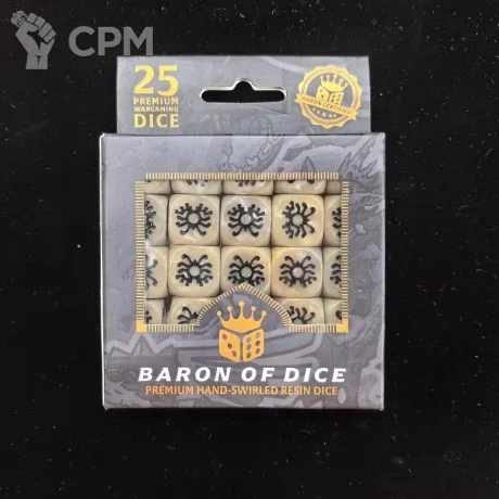 Описание картинки Набор кубов Baron Of Dice: Skeleton Rune Dice от Akella по цене 5 500руб | Свободный Рынок Миниатюр - СРМ