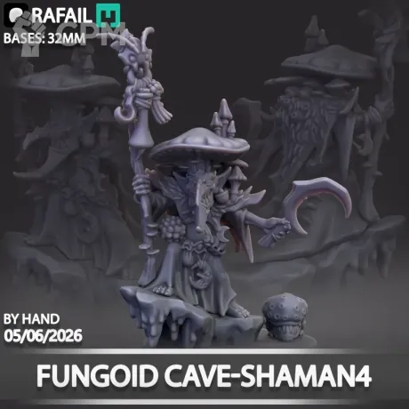 Описание картинки Fungoid Cave-Shaman от Бруталити по цене 300руб | Свободный Рынок Миниатюр - СРМ