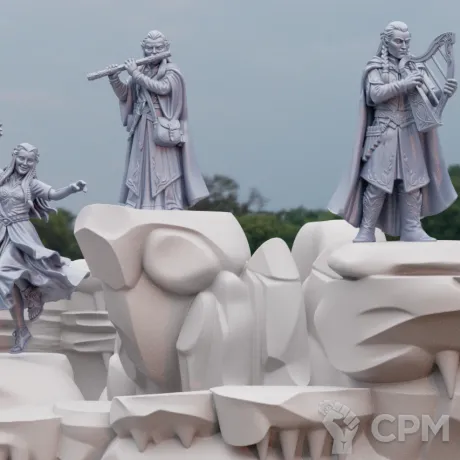 Описание картинки Elven Personalities - Civilians от Manufactorum76 по цене 2 250руб | Свободный Рынок Миниатюр - СРМ