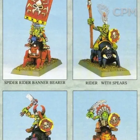 Описание картинки Forest Goblin Spider Riders - Скан от MrMetalHorror по цене 700руб | Свободный Рынок Миниатюр - СРМ
