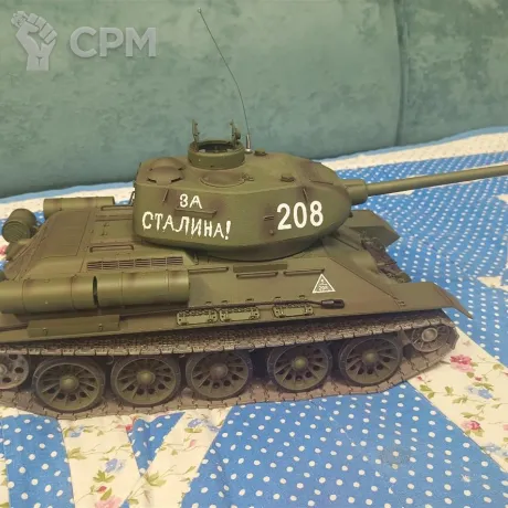 Описание картинки Радиоуправляемый танк  T-34/85 в масштабе 1:16 от Эктелион по цене 15 000руб | Свободный Рынок Миниатюр - СРМ