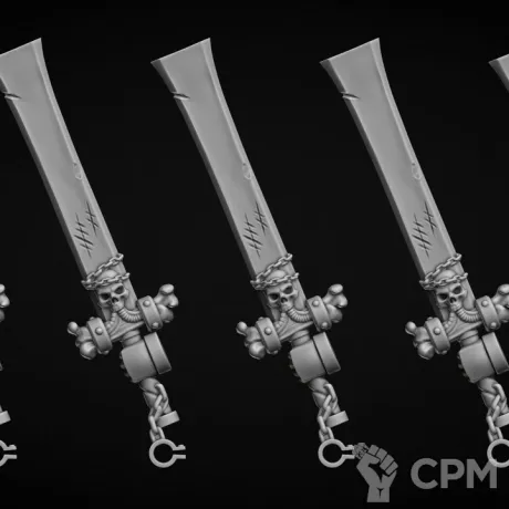 Описание картинки мечи тип Cleaver (левая рука) от Bazilevs по цене 497руб | Свободный Рынок Миниатюр - СРМ