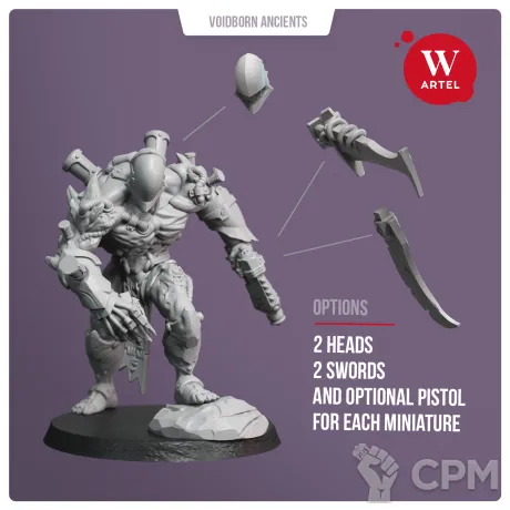 Описание картинки Flesh Golems of Voidborn Ancients от WebWay 3D по цене 680руб | Свободный Рынок Миниатюр - СРМ