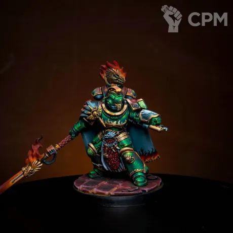 Описание картинки Vulkan He'stan Forgefather of the Salamanders Space Marine Chapter от Bazilevs по цене 5 000руб | Свободный Рынок Миниатюр - СРМ
