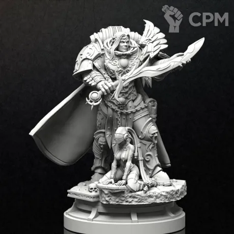 Описание картинки Fulgrim, Primarch of the Emperor&#039;s Children от 3D Print Workshop по цене 986руб | Свободный Рынок Миниатюр - СРМ