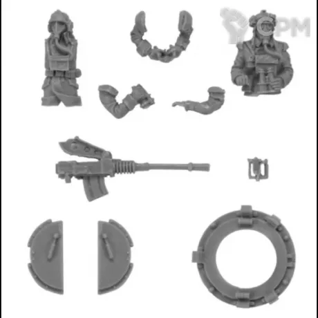 Описание картинки Death Korps of Krieg Tank Commander Set от NEW-MINIATURES по цене 1 254руб | Свободный Рынок Миниатюр - СРМ
