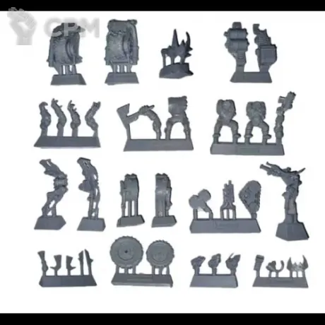 Описание картинки Ork Nob Warbikes Upgrade Pack от NEW-MINIATURES по цене 1 567руб | Свободный Рынок Миниатюр - СРМ