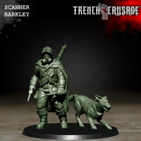 Описание картинки Lieutenant with Trench Dog от Age of Printmar по цене 66руб | Свободный Рынок Миниатюр - СРМ