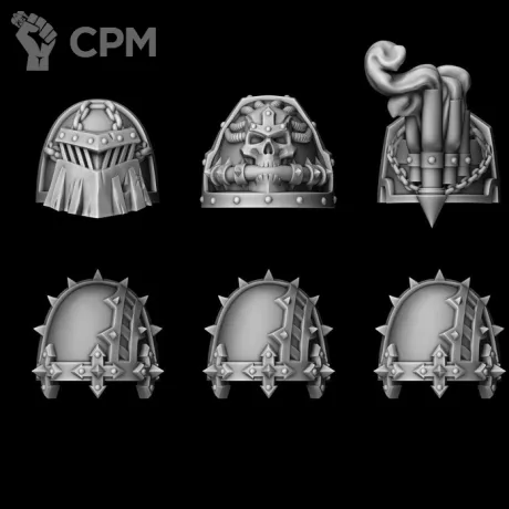 Описание картинки наплечники Obsidio от Bazilevs по цене 497руб | Свободный Рынок Миниатюр - СРМ