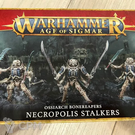 Описание картинки Ossiarch Bonereapers necropolis stalkers/Immortis Guard от Sir Mordred по цене 3 900руб | Свободный Рынок Миниатюр - СРМ