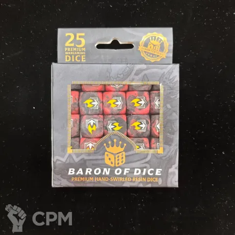 Описание картинки Набор кубов Baron Of Dice: Scorched Book от Akella по цене 5 500руб | Свободный Рынок Миниатюр - СРМ