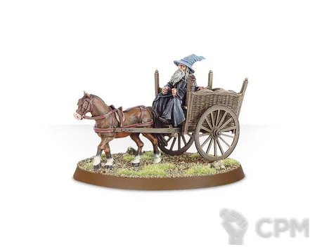 Описание картинки Gandalf the Grey &amp; Cart от Серж по цене 800руб | Свободный Рынок Миниатюр - СРМ