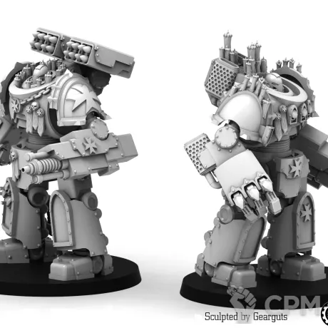 Описание картинки Gearguts - Dark Crusaders - Vault Mechs от Manufactorum76 по цене 1 200руб | Свободный Рынок Миниатюр - СРМ