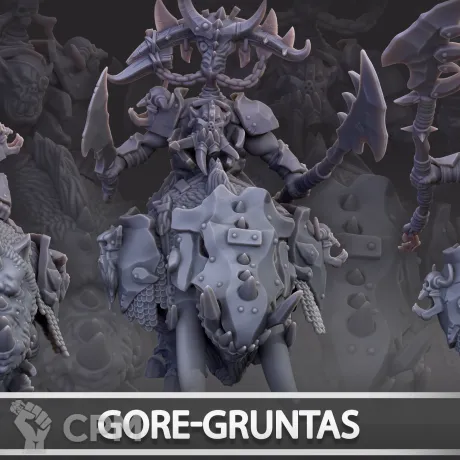 Описание картинки Gore-gruntas от Naggaroth Night по цене 2 600руб | Свободный Рынок Миниатюр - СРМ