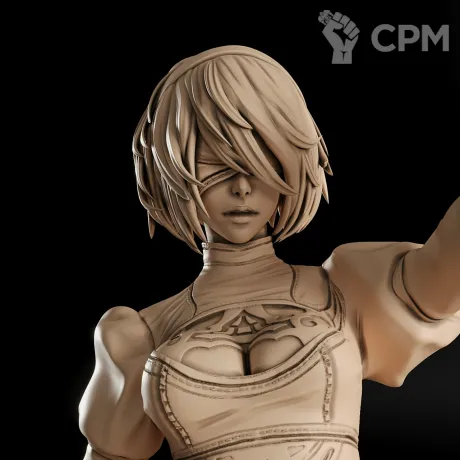 Описание картинки 2B Фигурка (NieR: Automata) от GAS3TXD  по цене 4 200руб | Свободный Рынок Миниатюр - СРМ