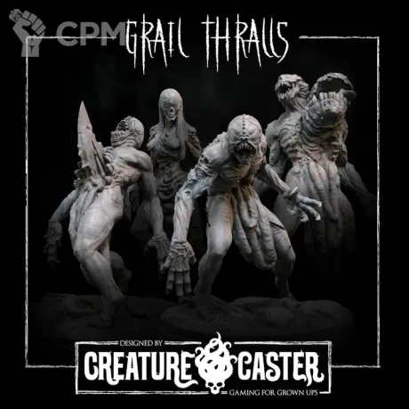 Описание картинки Great Hunger Grail Thralls Set 2 от Recruiter по цене 800руб | Свободный Рынок Миниатюр - СРМ