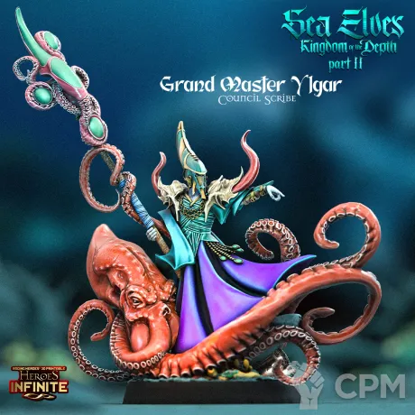 Описание картинки Grand Master Ylgar, Council Scribe от Troster по цене 400руб | Свободный Рынок Миниатюр - СРМ