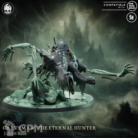 Описание картинки Gravemaw the Eternal Hunter от Naggaroth Night по цене 2 000руб | Свободный Рынок Миниатюр - СРМ