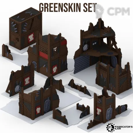 Описание картинки Террейн для Warhammer 40,000 (11 редакция) Greenskin от 3DSprint по цене 4 000руб | Свободный Рынок Миниатюр - СРМ