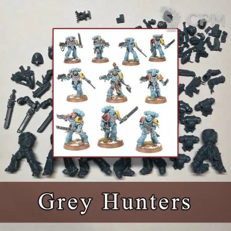 Описание картинки Grey Hunters (5 шт.) от SaJRa по цене 1 100руб | Свободный Рынок Миниатюр - СРМ